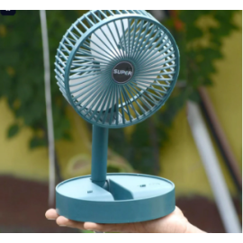 Foldable Mini Desk Fan With Adjustable Height And Angle (1 Pc)