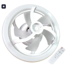 360 Rotation Ceiling Fan Light Smart Fan With Remote Control (1 Pc)