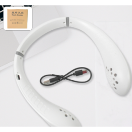  Neck Fan Portable And Wearable Personal Fan Usb Rechargeable Headphone Design Neckband Fan With 3 Speeds Suitable For Outdoor Family Sports Travel