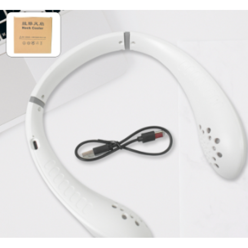  Neck Fan Portable And Wearable Personal Fan Usb Rechargeable Headphone Design Neckband Fan With 3 Speeds Suitable For Outdoor Family Sports Travel