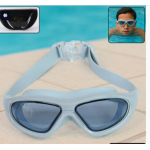 Professional Anti-fog Uv Protection Swimming Goggles With Mirrored Lenses And Earplugs