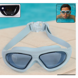 Professional Anti-fog Uv Protection Swimming Goggles With Mirrored Lenses And Earplugs
