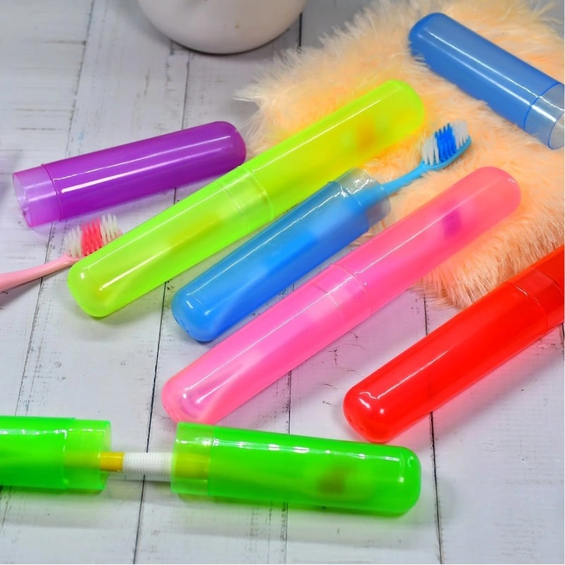 Plastic Toothbrush Covers - 6pc Anti-Bacterial Travel Protectors for Oral Care