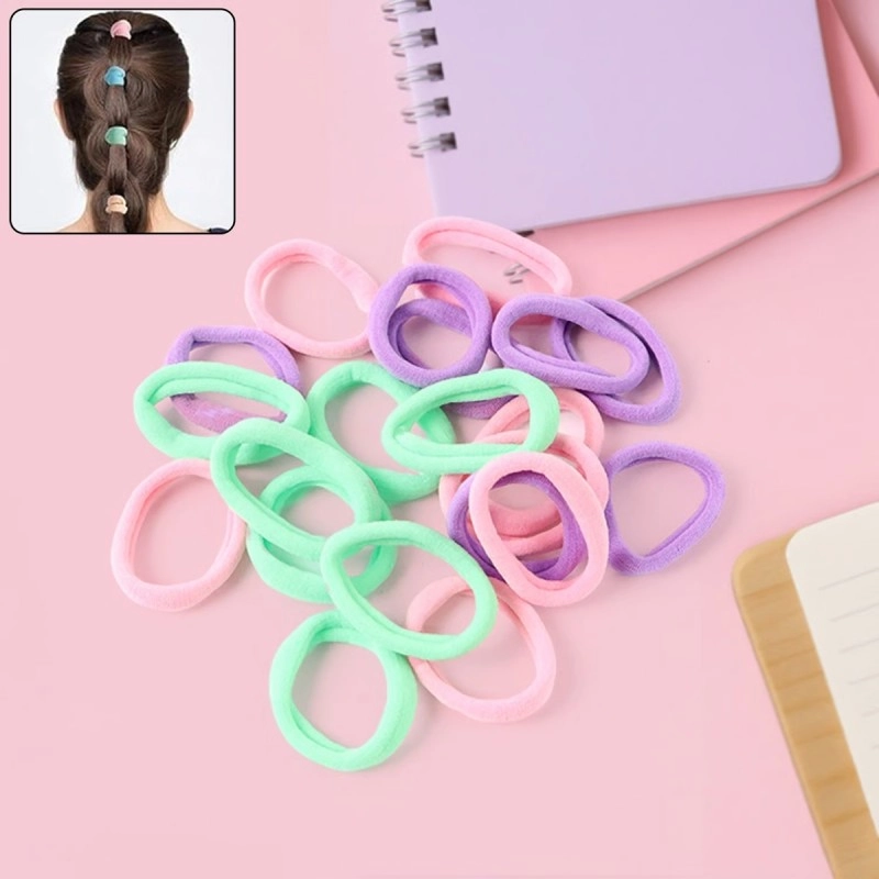 Soft Elastic Hair Bands Set for Girls (24 Pc)