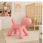 Plastic Cute Animal Puppy Chair,Creative Dog Low Footstool,Cartoon Foot Rest Stool for Bedroom Living Room Entrance Gift (1 Pc)