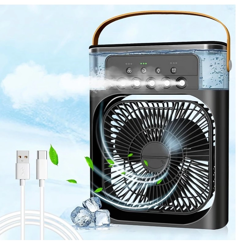 Portable Air Conditioner Fan - Personal Desk Cooling Fan (Battery Not Included)