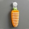 Vegetable Scrubbing Brush, Vegetable Scrubber Non‑Toxic Fruit Brush Carrot Shape Vegetable Brush for Potato for Vegetable