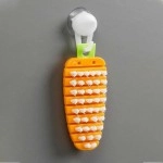 Vegetable Scrubbing Brush, Vegetable Scrubber Non‑Toxic Fruit Brush Carrot Shape Vegetable Brush for Potato for Vegetable