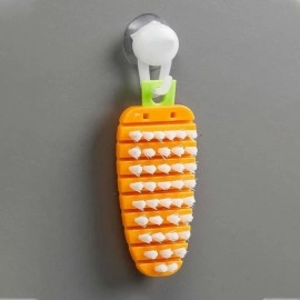 Vegetable Scrubbing Brush, Vegetable Scrubber Non‑Toxic Fruit Brush Carrot Shape Vegetable Brush for Potato for Vegetable Vegetable Scrubbing Brush, Vegetable Scrubber Non‑Toxic Fruit Brush Carrot Shape Vegetable Brush for Potato for Vegetable