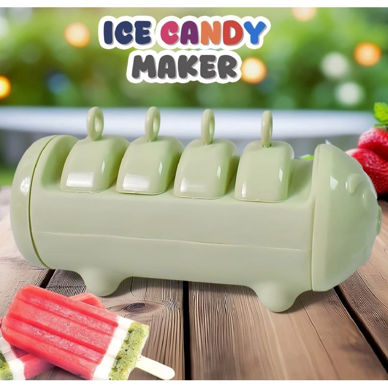 Plastic Ice Candy Maker 4 Compartment / Grid Kulfi Candy (1 Pc)