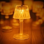 2in1 Transparent Mini Crystal Table Lamp with Reflection Light