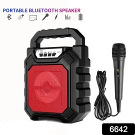 Wireless Bluetooth Portable Boom Box Subwoofer Support Mic Input Outdoor Speaker 5 W Bluetooth Speaker
