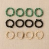 Braided Elastic Hair Bands Set (12 Pc)