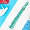 Plastic Hard Bristle Broom for Bathroom Floor Cleaning and Scrubbing, Wet and Dry Floor Cleaning