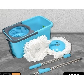 Quick Spin Mop Plastic spin, Bucket Floor Cleaning, Easy Wheels & Big Bucket, Floor Cleaning Mop with Bucket