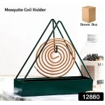 Triangular Iron Mosquito Coil Holder – Stylish Outdoor Incense Holder
