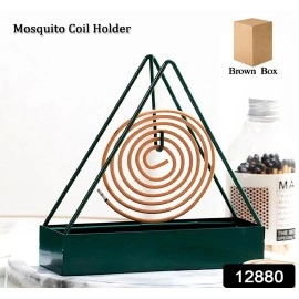 Triangular Iron Mosquito Coil Holder – Stylish Outdoor Incense Holder
