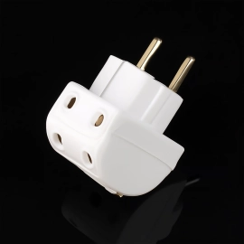 5-Way 2 Pin Multi-Plug Socket / Converter (1 Pc)
