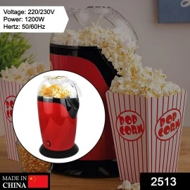 Hot Air corn, per Electric Machine Snack Maker