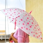 Dot Printed Umbrella for Men and Women Multicolor