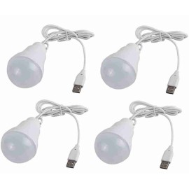 USB Bulb for Laptop, USB led Light, USB Light for Mobile Lamp/LED USB Bulb Mini LED Night Light led Portable Light Pack of 3,White (Pack of 6)