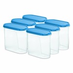 Pigeon StakBox 1.7 Litre Set of 6 Storage for Kitchen, Blue