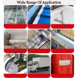 Leakage Repair Waterproof Tape for Pipe Leakage Roof Water Leakage Solution Aluminium Foil Tape Waterproof Adhesive Tape Sealing Butyl Rubber Tape for Leakage (5CM*5M (Pack Of 1))