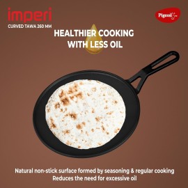 Pigeon Imperi Cast Iron Curved Tawa Dia 280