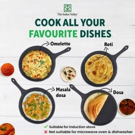 Pigeon Cast Iron Flat Tawa, 280MM Pigeon Cast Iron Flat Tawa, 280MM