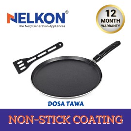 Nelkon Nonstick Duo Pack Dosa Tawa 275 & Fry Pan 215 Gift Set
