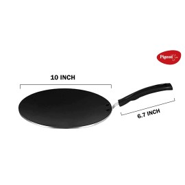 Pigeon Aluminium Non-Stick 4mm Concave Tawa, 26cm, Black