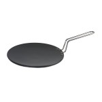 Nirlep ECG 30 Ebony 30 Cm Hard Anodized Aluminium Concave Tawa, 4 mm - Grey