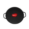 Pigeon Pre-Seasoned Cast Iron Tawa 30 cm Pre-Seasoned with 100% Vegetable Oil Naturally Nonstick High Pressure Casting, Double Side Handles