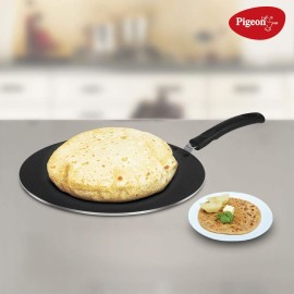 Pigeon Non-Stick Aluminium Multi Tawa (31cm, Black)