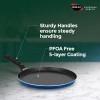 Nirlep NHFG28XT Flat Tawa 28 cm Xtra Thick Base Patented Silver Ion Coating Multi-Purpose Tawa for Roti, Dosa and Pancake
