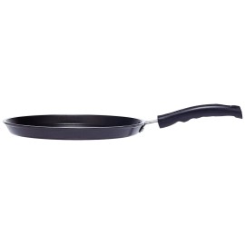 Pigeon Aluminum Non-Stick Flat Tawa, 25cm, Black