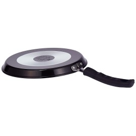 Pigeon Aluminum Non-Stick Flat Tawa, 25cm, Black