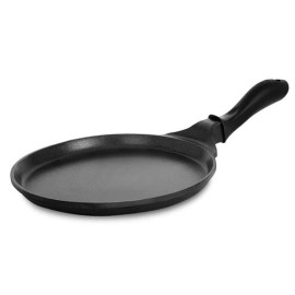 Pigeon Wonder cast Aluminium Flat Tawa (Black, 27cm)