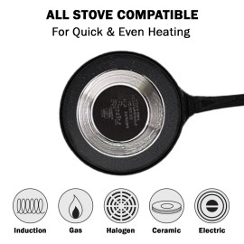 Pigeon Wonder cast Aluminium Flat Tawa (Black, 27cm)