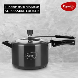 Pigeon Titanium 5 Litre Induction Bottom Pressure Cooker (Inner Lid)