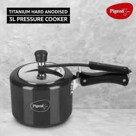 Pigeon Titanium 3 Litre Induction Bottom Pressure Cooker (Inner Lid)