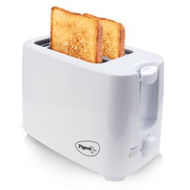 Pigeon 2 Slice Auto Pop up Toaster A Smart Bread Toaster for Your Home (750 Watt) (White)