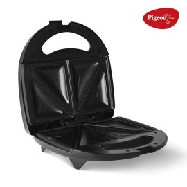 Pigeon Egnite Plus Bread Sandwich Maker with Aluminium Nonstick Coated Fixed Plates (Toaster)