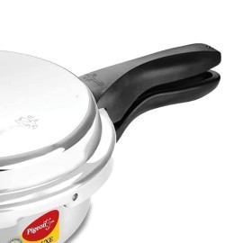 Pigeon Deluxe Aluminium Outer Lid Pressure Cooker without Induction Base, 2 Litres, Silver