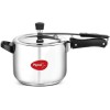 Pigeon Inox Stainless Steel Pressure Cooker 5 Liter Inner Lid Induction Bottom (Stainless Steel)