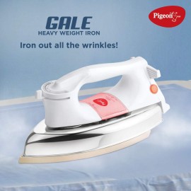 Pigeon Gale Heavy Weight Dry Iron Press box Electric Iron for wrinkle free clothes (1000 Watt)