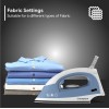Crompton Brio 1000-Watts Dry Iron with Weilburger coating (Sky Blue and White)