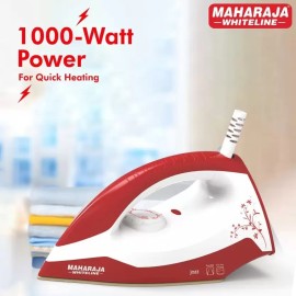 Maharaja Jazz 1000 W Dry Iron (Cherry Red & White)