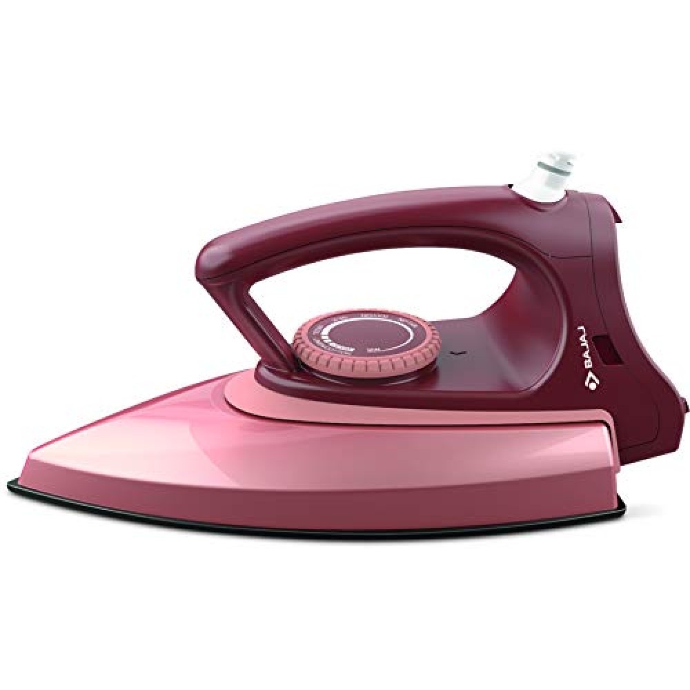 Bajaj Plastic Canvas Metallique Copper Dry Iron 1000W, Regular