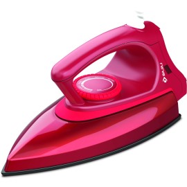 Bajaj Plastic Canvas Metallique Red Dry Iron 1000W, Regular